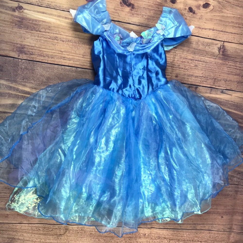 (D) Disney princess Cinderella dress